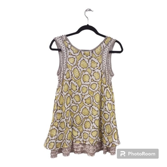 ANACDesigns by Kimi Kim Boho Sleeveless Layered Top Size Medium - Picture 2 of 7